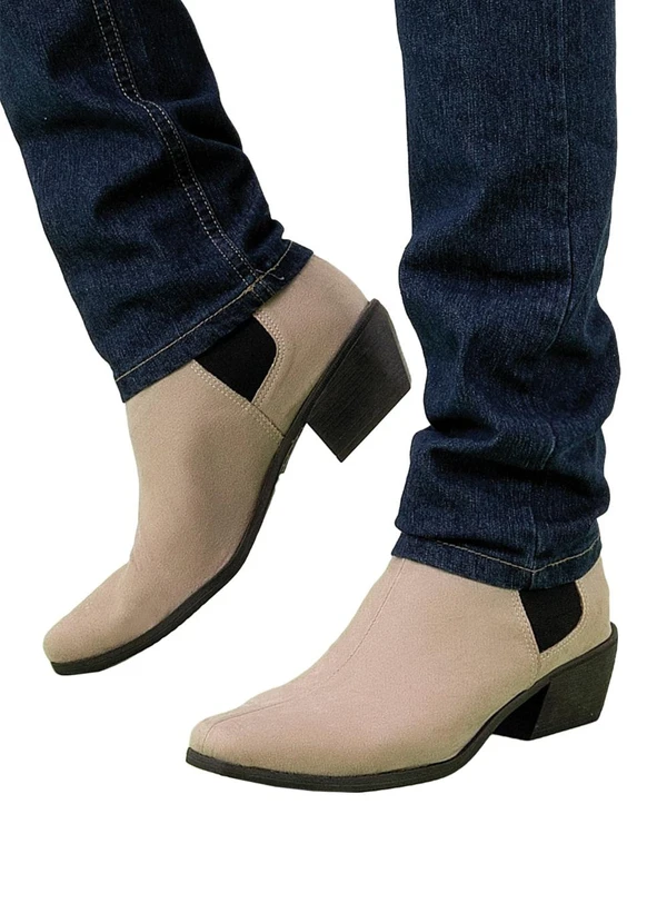 Perfecta - Bota Masculina Cinza com Elástico