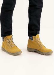 Bota Masculina Mostarda Cano Mdio