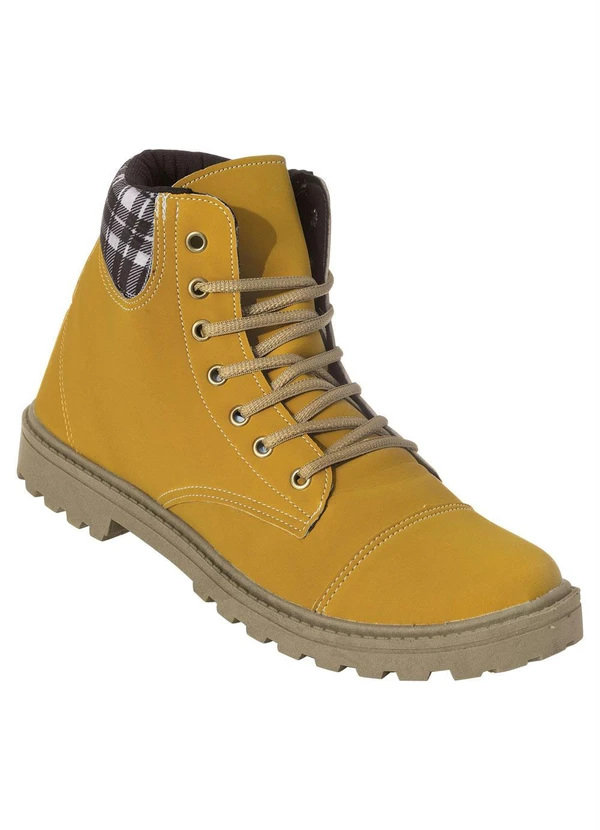 Perfecta - Bota Masculina Mostarda Cano Médio 3