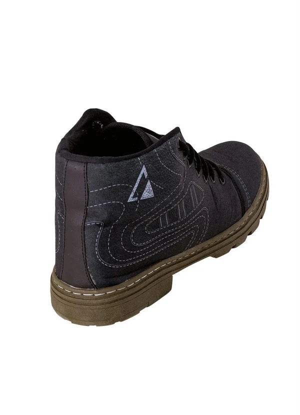 Perfecta - Bota Masculina Petróleo em Tecido com Estampas