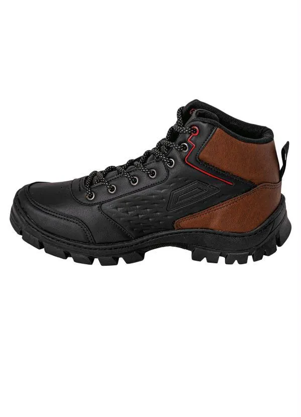 Perfecta - Bota Masculina Preta em Sintético 4