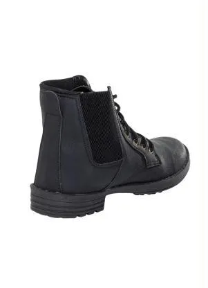 Perfecta - Bota Preta com Elástico Lateral - PERFECTA