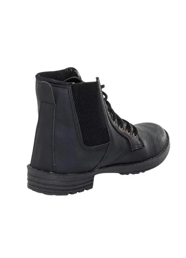 Perfecta - Bota Preta com Elástico Lateral 2
