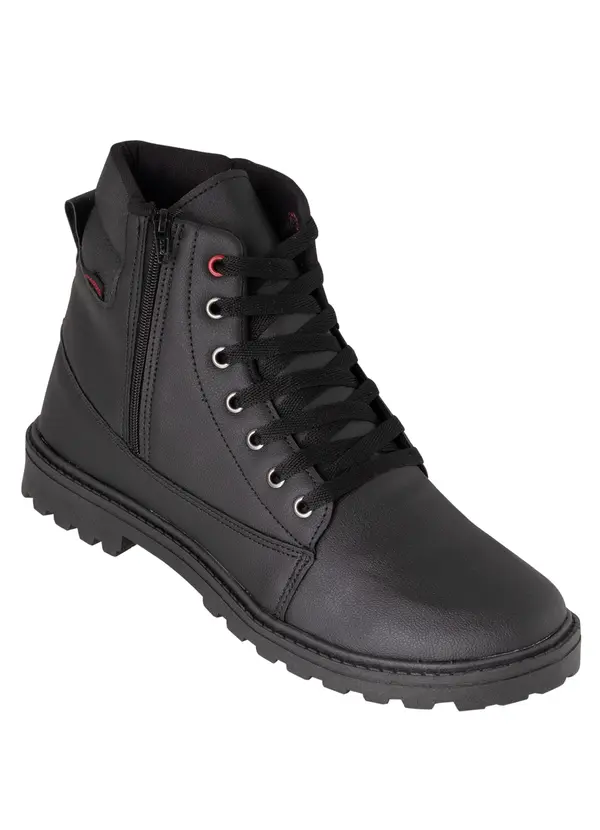 Perfecta - Bota Preta com Zíper Calce Fácil