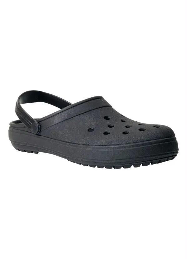 Perfecta - Babuche Masculina Preta em Micro Expandido