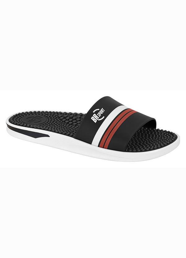 Chinelo Br Sport (Preto) Modelo Slide