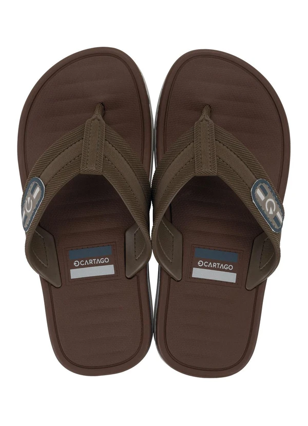 Cartago - Chinelo Cartago Paris Ii Marrom 2
