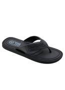 Chinelo Masculino Preto com Cabedal Vazado