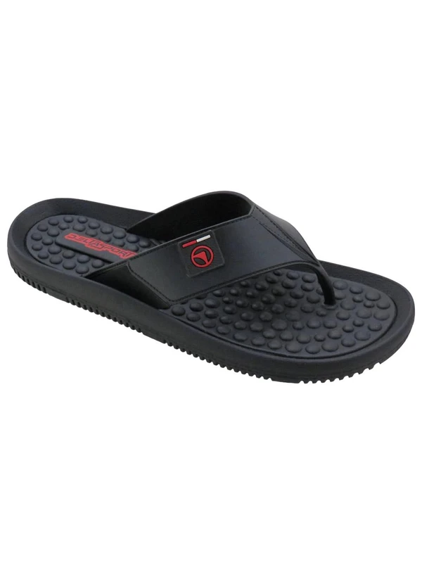 Perfecta - Chinelo Masculino Preto em Pvc