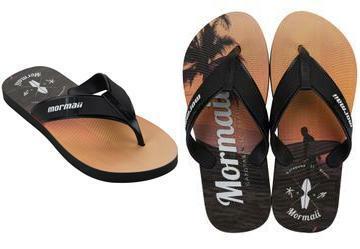 Chinelo Mormaii Tropical Graphics Preto