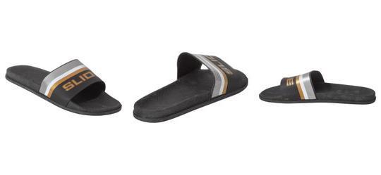 Chinelo Slide Dourado em Sinttico