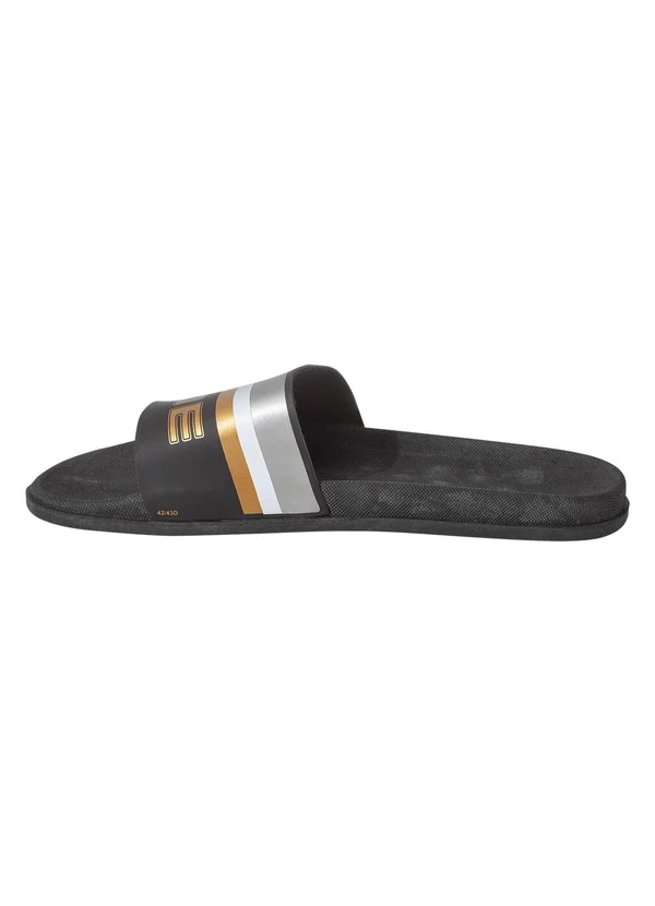 Perfecta - Chinelo Slide Dourado em Sintético 3