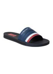 Chinelo Slide Marinho com Sola Flexvel