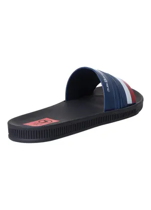 Perfecta - Chinelo Slide Marinho com Sola Flexível - PERFECTA