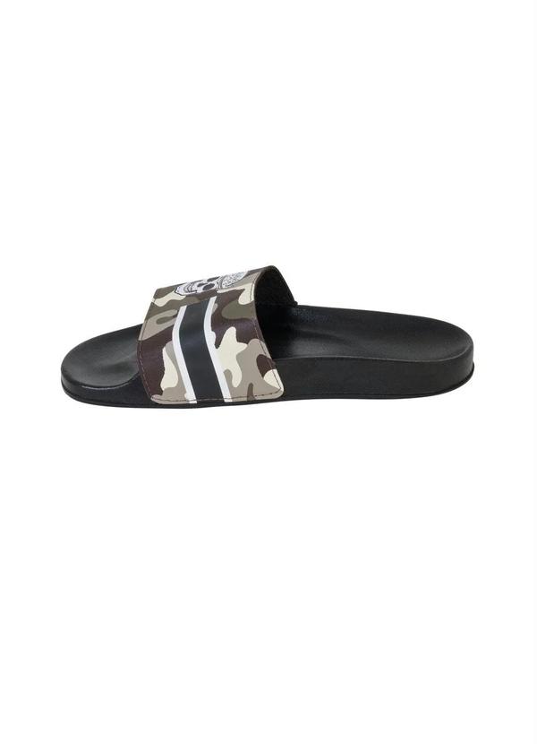 Outlet - Chinelo Slide Marrom com Estampa Camuflada 3