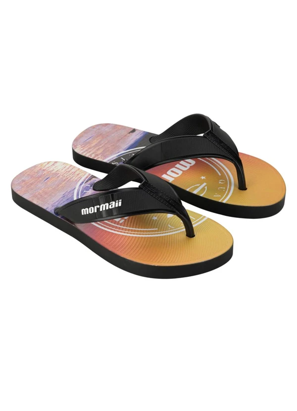 Mormaii - Chinelo Tropical Grafics 21088 Preto