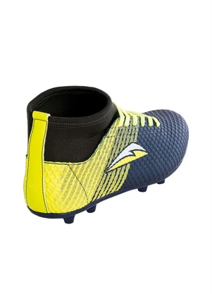 Perfecta - Chuteira Botinha Marinho e Amarelo para Campo - PERFECTA