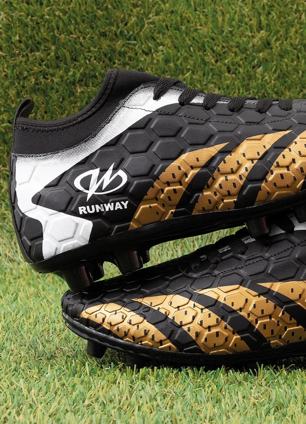 Perfecta - Chuteira Campo Preto em Sisntético 2