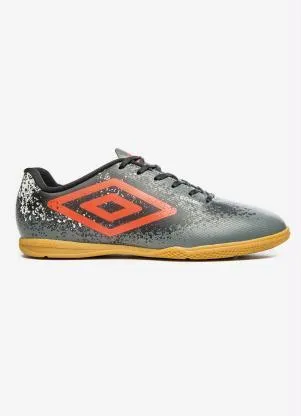 Chuteira Futsal Umbro Cosmic (Grafite/Coral/Preto) - UMBRO