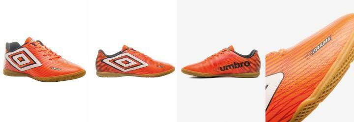 Chuteira Futsal Umbro Frame Flor/Branco/Preto