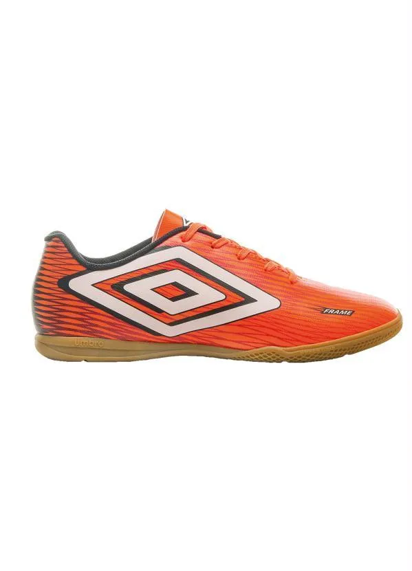 Umbro - Chuteira Futsal Umbro Frame Flúor/Branco/Preto 2