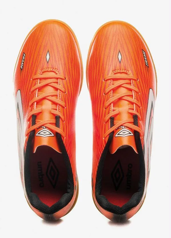 Umbro - Chuteira Futsal Umbro Frame Flúor/Branco/Preto 7