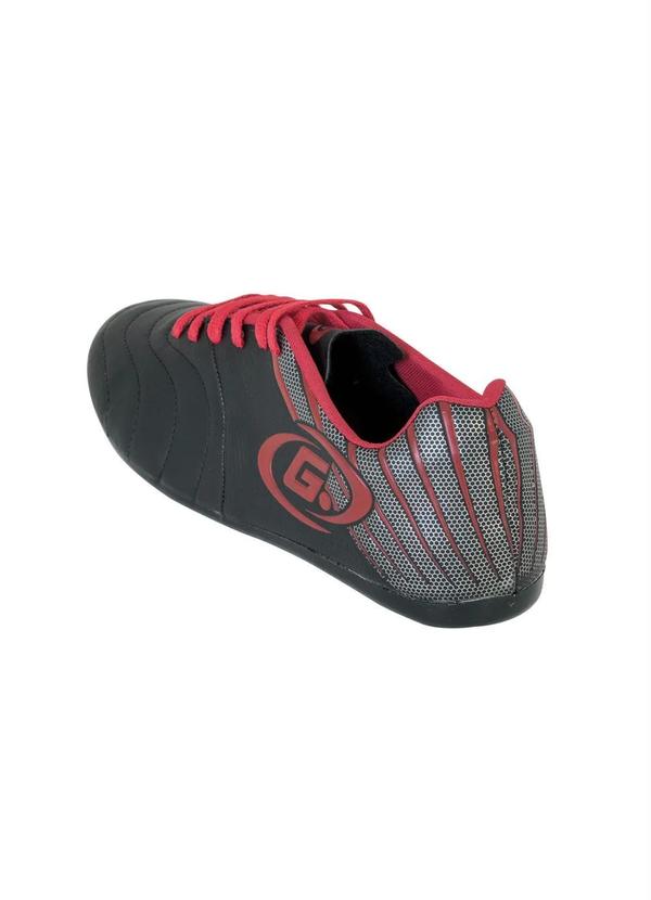 Outlet - Chuteira Indoor Preta com Vermelho 2