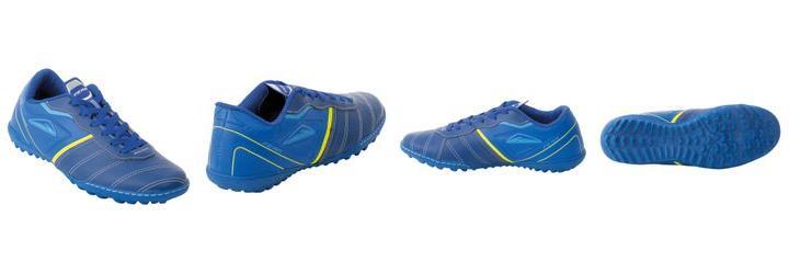 Chuteira Society Azul em Sinttico e Couro