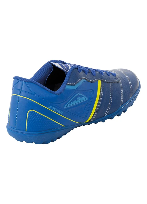 Perfecta - Chuteira Society Azul em Sintético e Couro 2