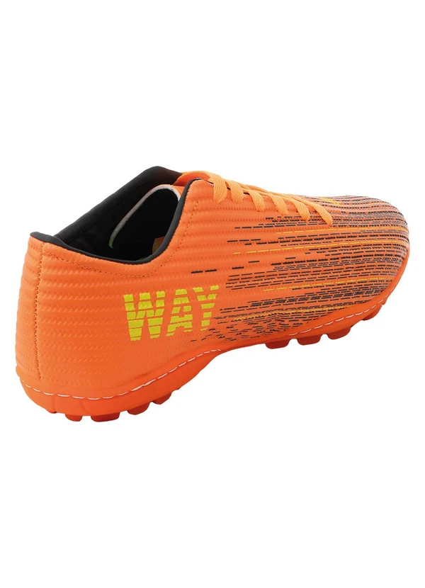 Perfecta - Chuteira Society Laranja em Sintético 4