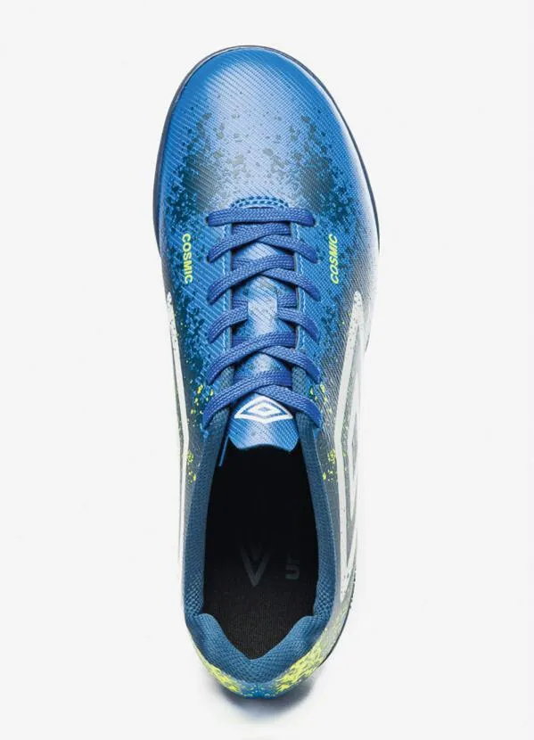 Umbro - Chuteira Society Umbro Cosmic Azul 4