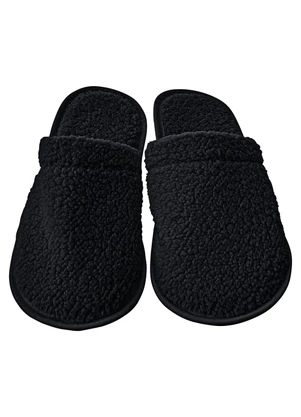 Perfecta - Chinelo Pantufa Masculino Preto em Tecido - PERFECTA