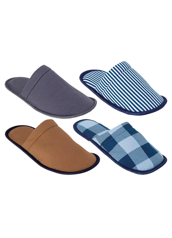 Perfecta - Chinelo Pantufa Masculino Sortida em Tecido