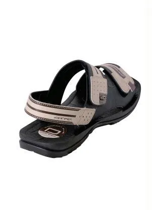 Perfecta - Sandália Masculina Bege com Velcro Duplo - PERFECTA