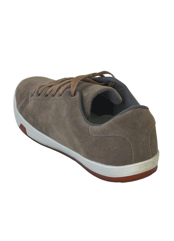 Outlet - Sapatênis Cinza com Fechamento em Cadarço 2