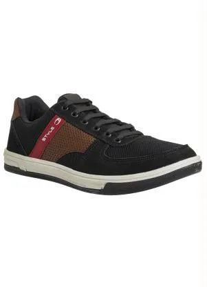 Perfecta - Sapatênis Masculino Preto em Camurça Sintética - PERFECTA