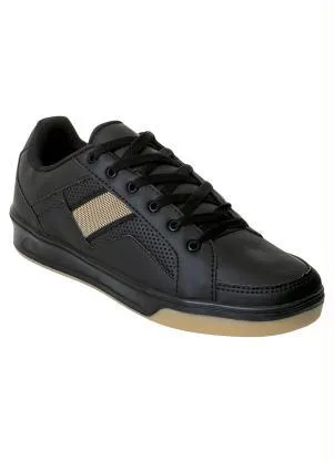 Perfecta - Sapatênis Preto com Faixa Lateral em Tecido - PERFECTA