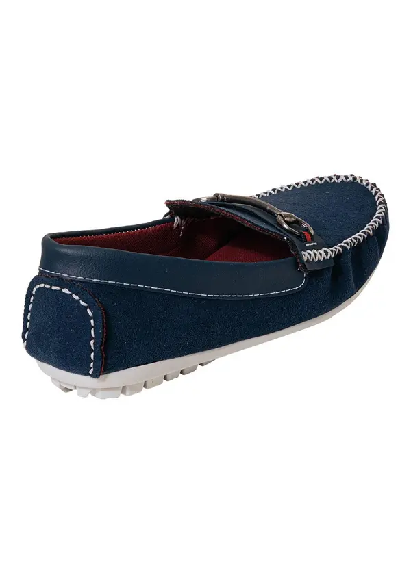 Perfecta - Mocassim Marinho em Camurça 2