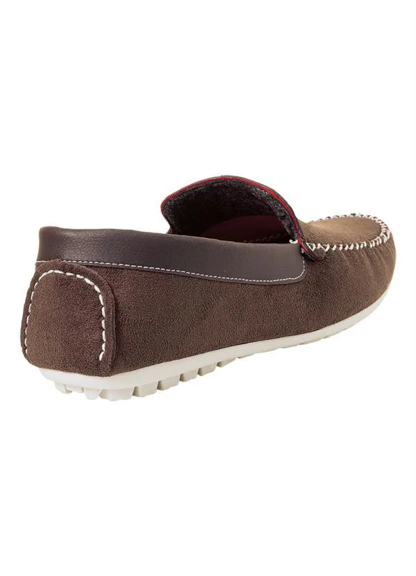 Perfecta - Mocassim Masculino Café em Camurça Sintética 2