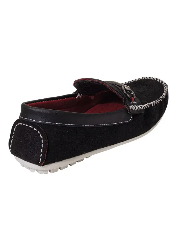 Perfecta - Mocassim Preto em Camurça 2