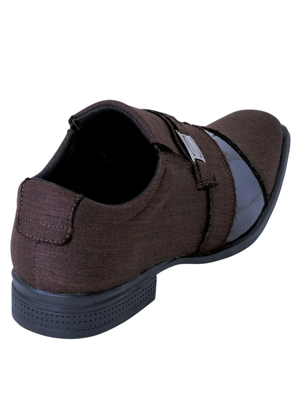 Perfecta - Sapato Café em Tecido com Sintético 2