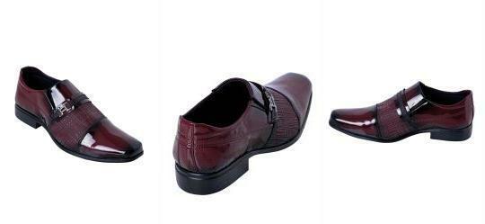 Sapato Social Bordo em Verniz