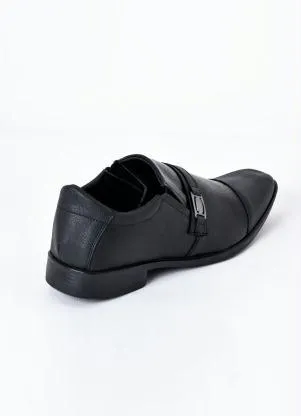 Perfecta - Sapato Social Preto com Detalhe em Metal - PERFECTA