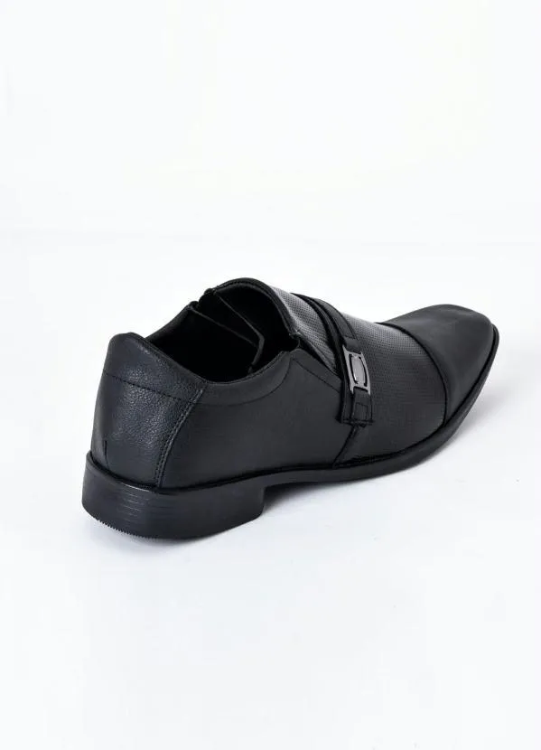 Perfecta - Sapato Social Preto com Detalhe em Metal 2