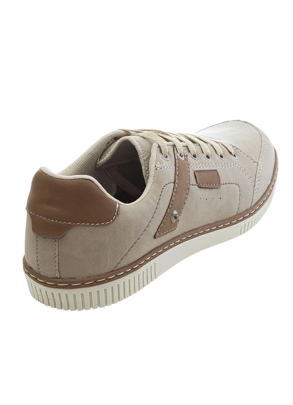 Perfecta - Sapatênis Bege com Sola Costurada 5