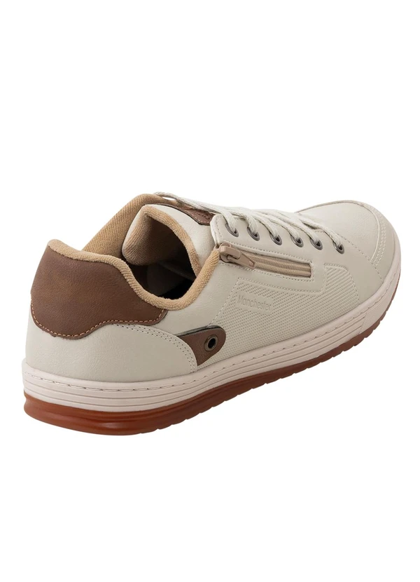 Perfecta - Sapatênis Masculino Bege em Sintético 2