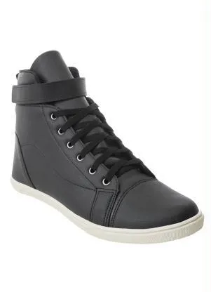 Perfecta - Tênis Cano Médio Preto em Sintético - PERFECTA