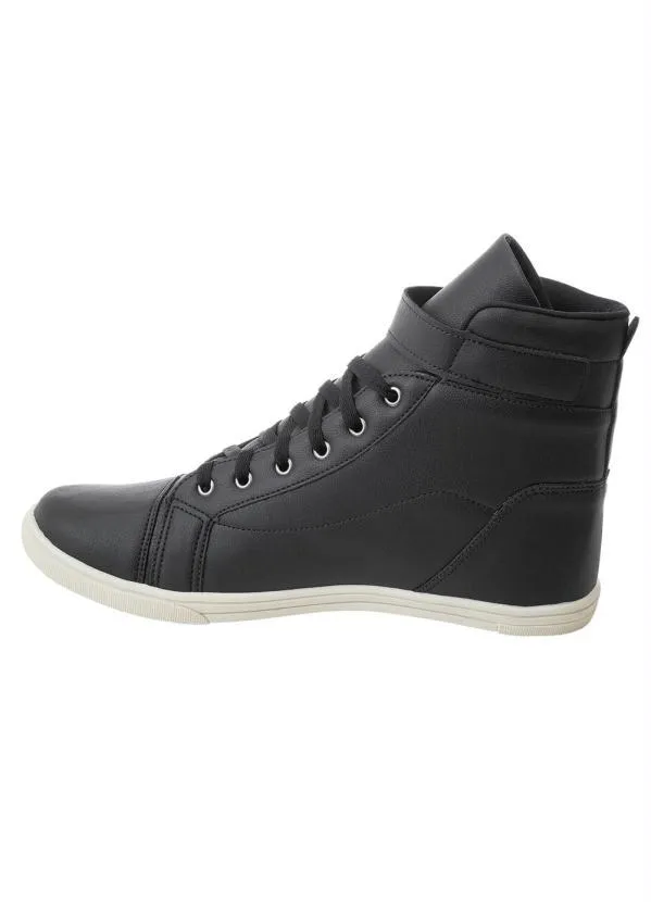 Perfecta - Tênis Cano Médio Preto em Sintético 3