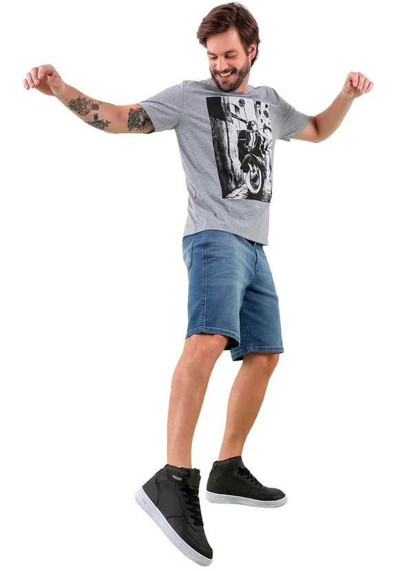 Perfecta - Tênis Cano Médio Preto em Sintético 2