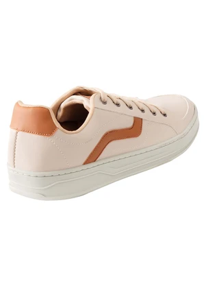 Perfecta - Tênis Casual Bege em Sintético - PERFECTA